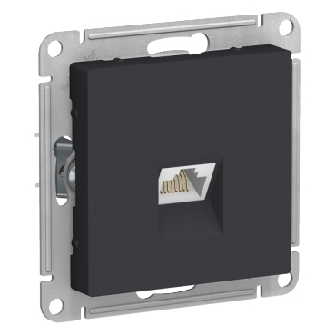 SE AtlasDesign Карбон Розетка компьютерная RJ45, кат. 6A, механизм