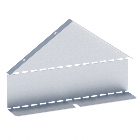 EKF PROxima Заглушка крышки двускатной на лоток 50х300мм (0,8мм) HDZ