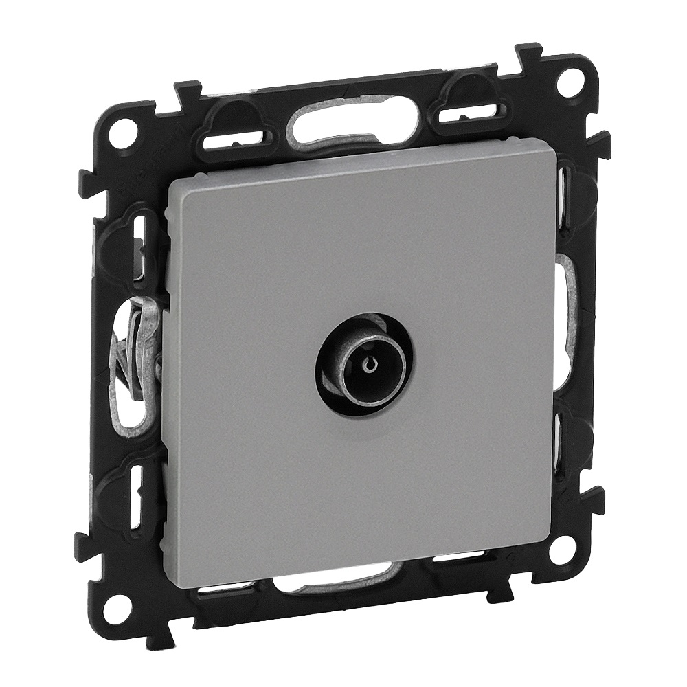 Legrand Valena LIFE DIY Алюм Розетка TV оконечная 10дБ 0-862 МГц.
