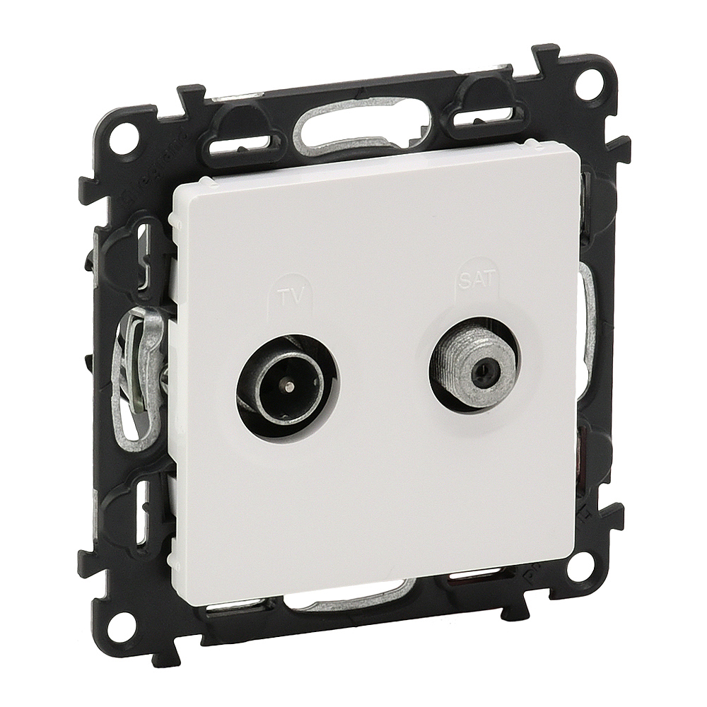 Legrand Valena LIFE DIY Бел Розетка TV-SAT "звезда" 5-862МГц/950-2400 МГц.