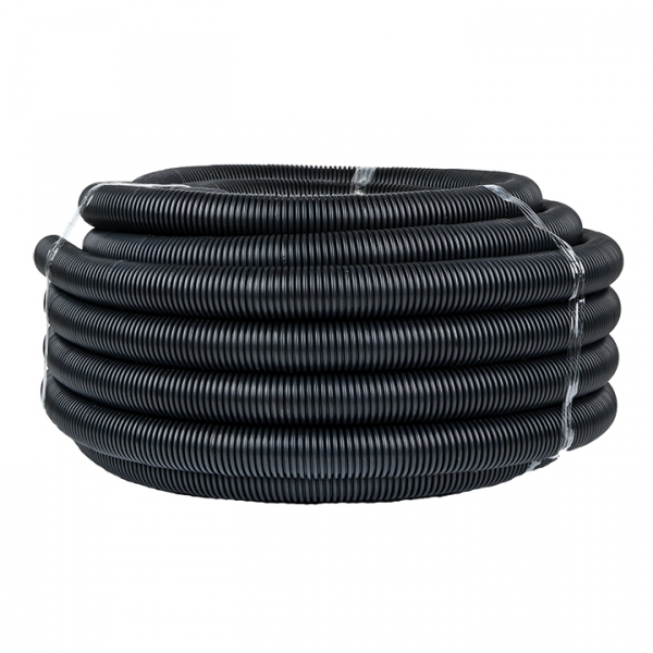 EKF PROxima Труба гофр. FRHF с зондом d40мм (25м.) черная Plast