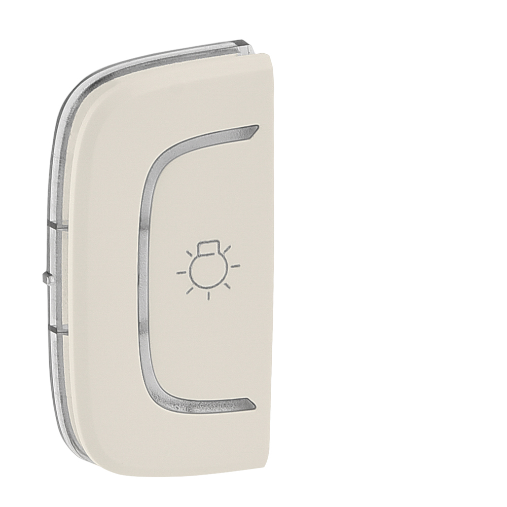 Legrand Valena ALLURE Сл.кость MyHome Накладка  для мех. BUS/SCS.С сим-м "Осв.".1 модуль.Уст. слева