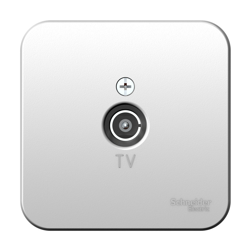 SE Blanca наруж Алюминий Розетка TV, изолир. пластина