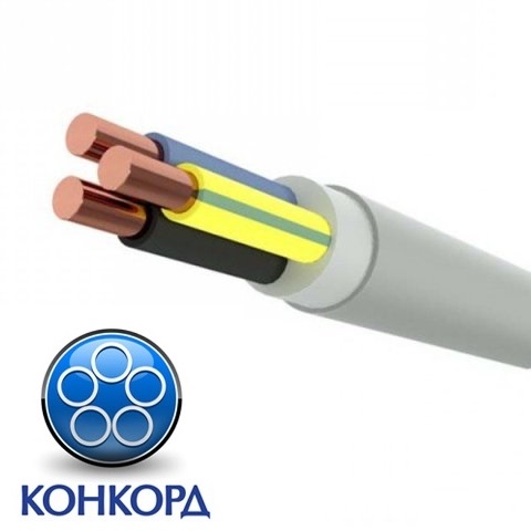 Кабель силовой NYM (NUM) 3x1,5 ГОСТ (Конкорд) (100м)