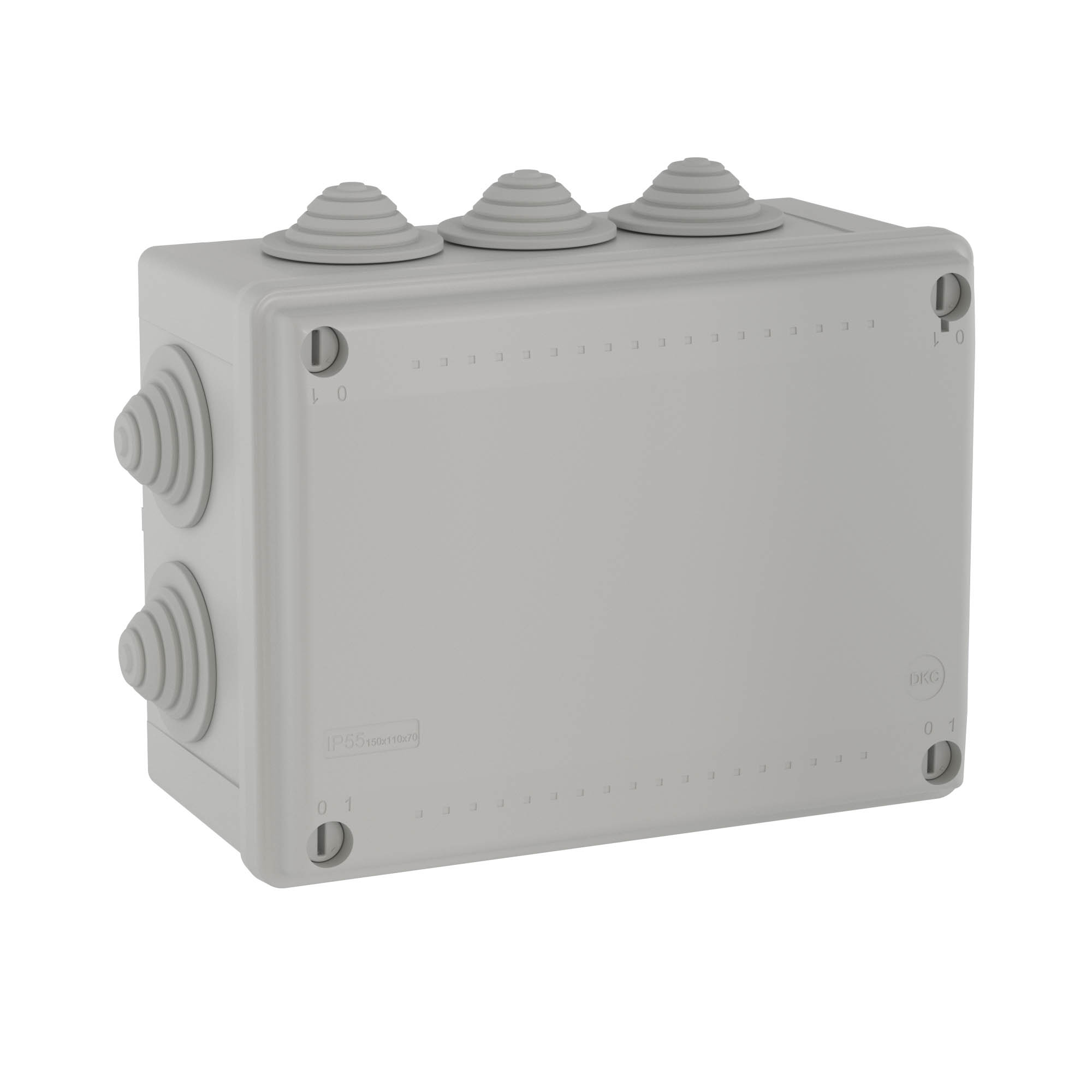DKC Коробка распределительная 190х140х70 IP 55 10 конических сальников