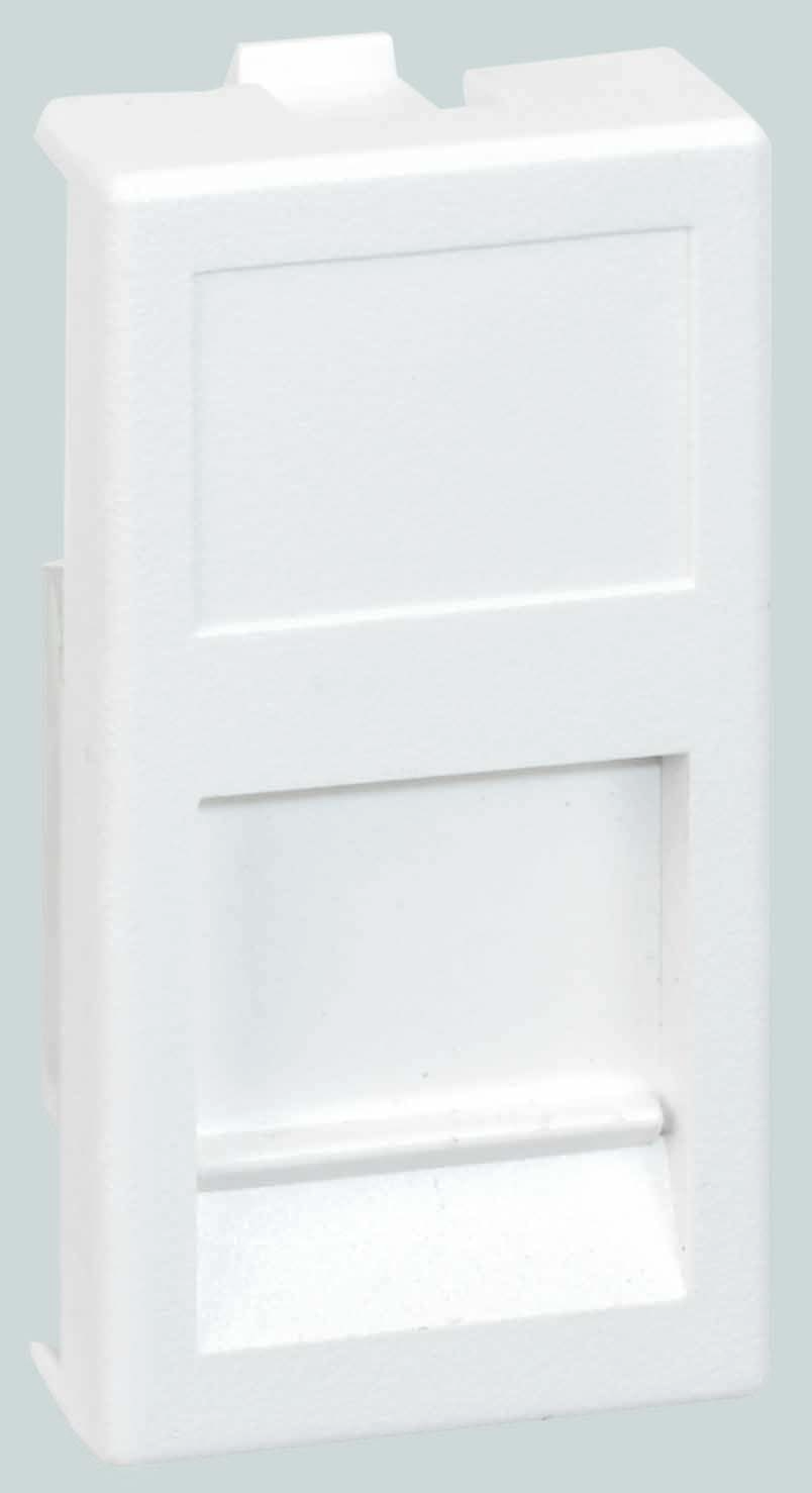 Simon Connect Белый Адаптер на 1 RJ45 CJ545U(FM), CJ546U(FM), шторка, 22,5х45мм,
