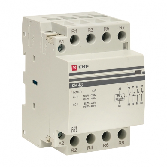 EKF PROxima Контактор модульный КМ 63А 4NC (3 мод.)
