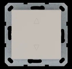 Jasmart G Тауп Выключатель 1-кл жалюзи 10A 250V~
