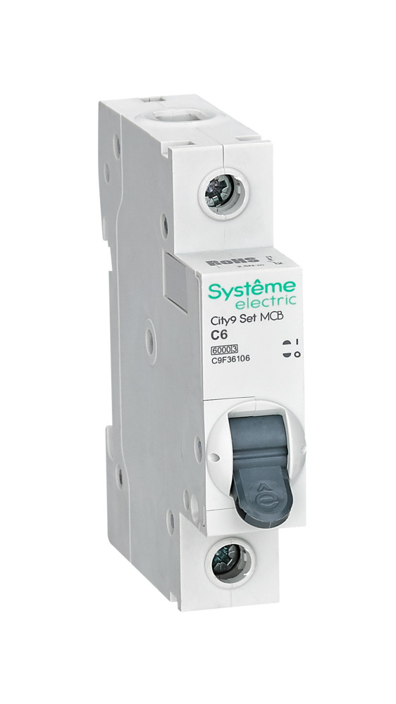Systeme Electric City9 Set Автоматический выключатель (АВ) С 6А 1P 6kA 230В