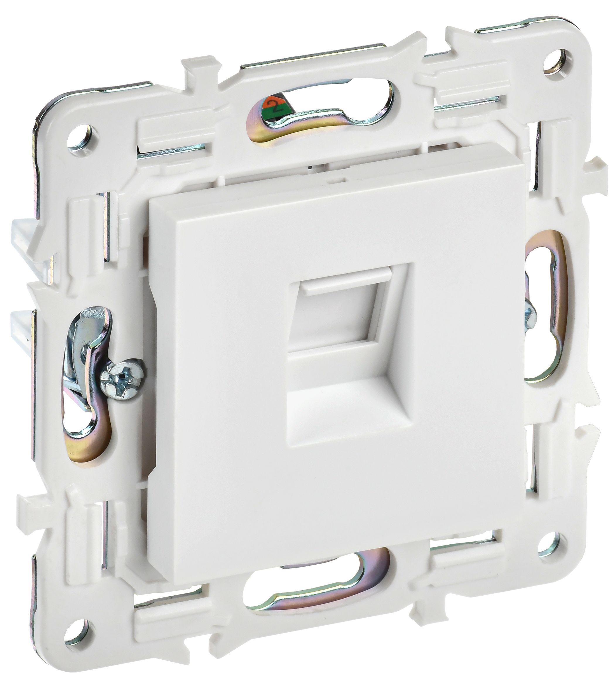 IEK SKANDY Арктический белый Розетка компьютерная RJ45 кат.5E SK-K01W