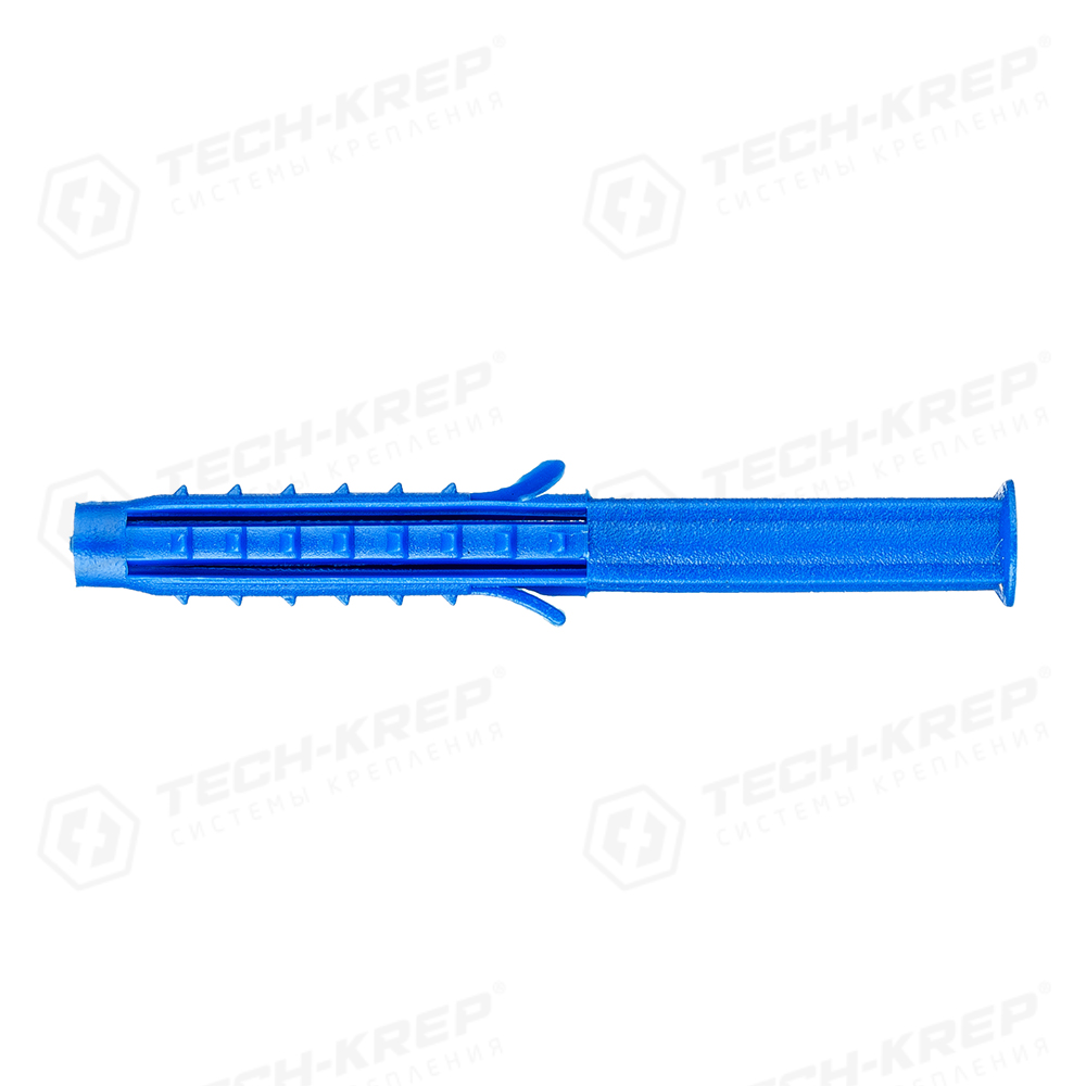 Tech-Krep Дюбель распорный Чапай 6х60 шипы+усы (полипропилен) (14 шт) - пакет.