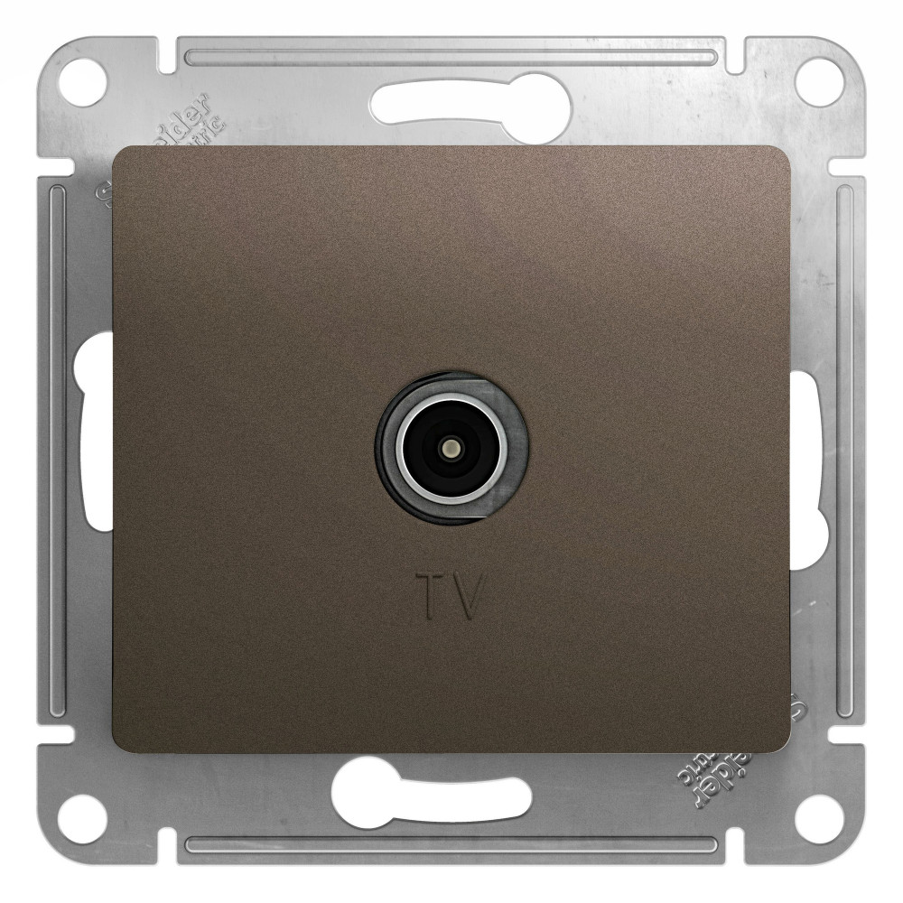 SE Glossa Шоколад Розетка TV проходная 4DB