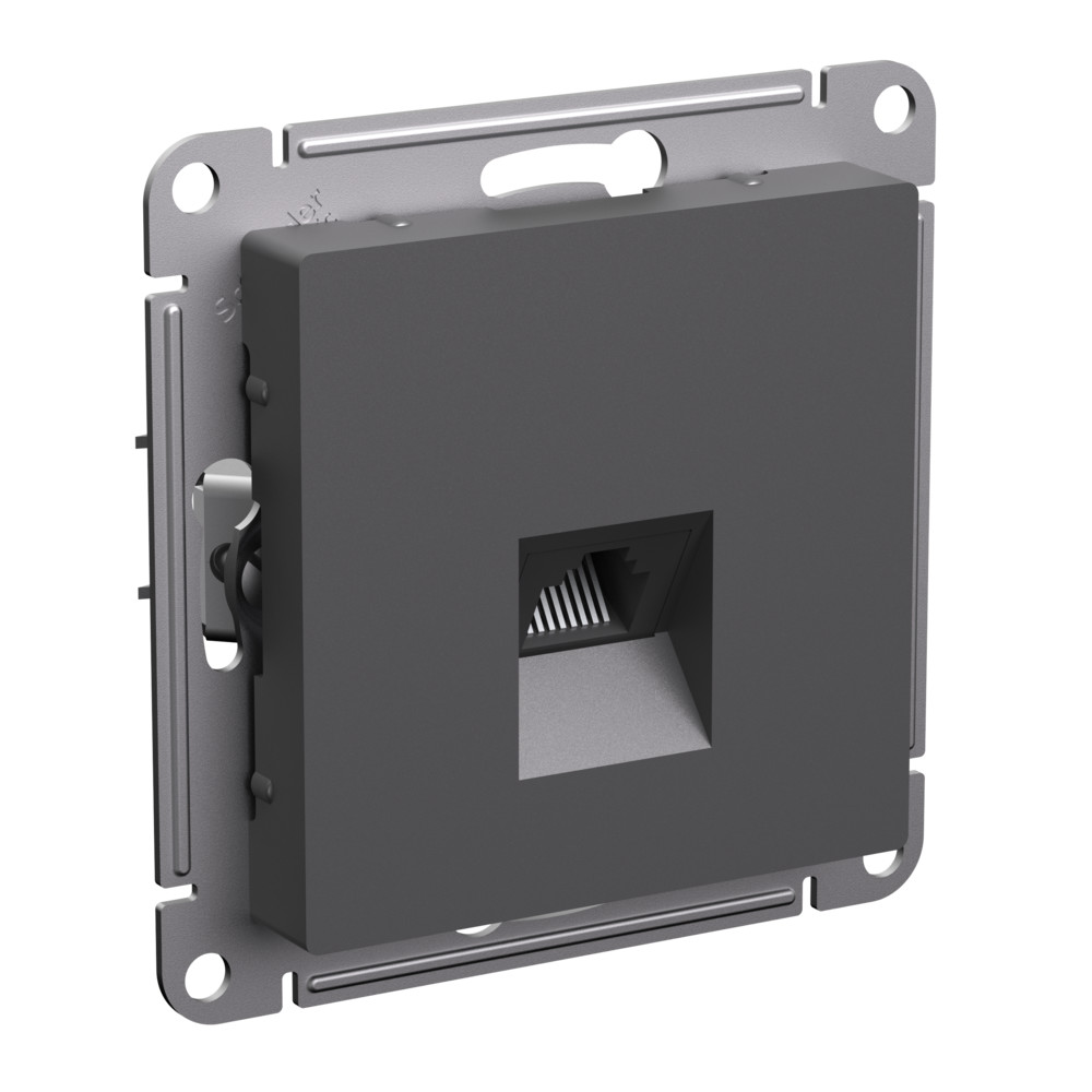 Systeme Electric AtlasDesign Базальт Розетка компьютерная RJ45, кат. 5Е, механизм