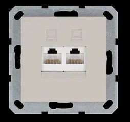 Jasmart G Тауп Розетка RJ45 2-ая