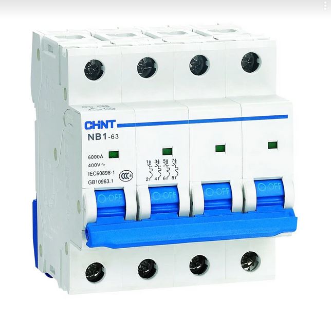 CHINT Авт. выкл. NB1-63 4P 32A 6кА х-ка C (R)
