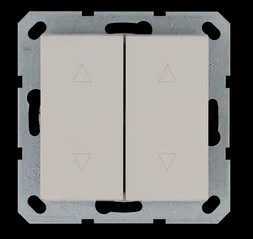 Jasmart G Тауп Выключатель 2-кл жалюзи 10A 250V~
