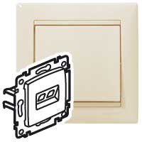 Legrand Valena Крем Розетка комп(RJ45) 1-ая 5кат.крепление винт.с лапками