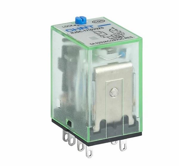CHINT Промежуточное реле с кнопкой тестирования NJDC-17(D)/4ZS 4 конт. с инд. LED 3А DC12В