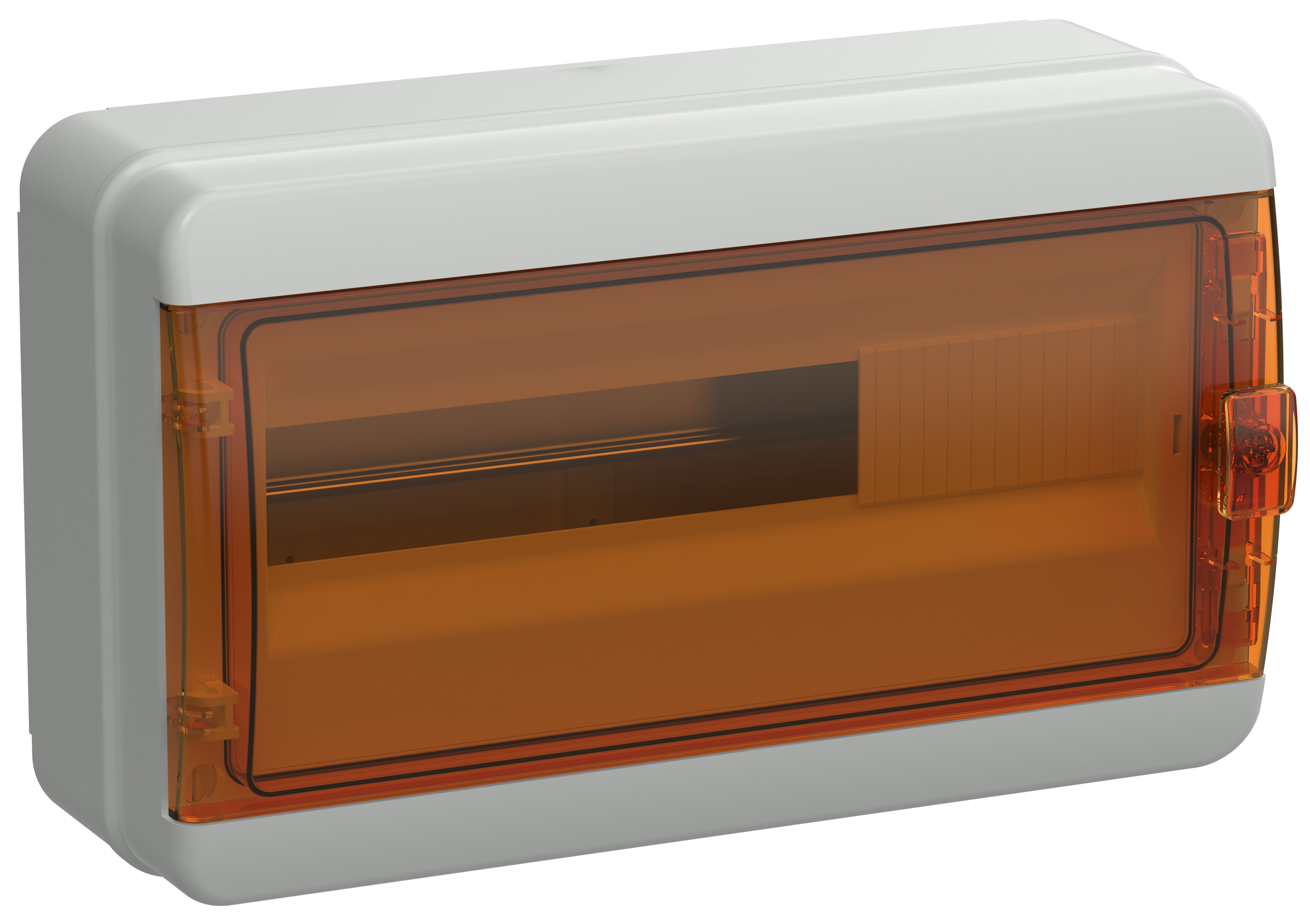 IEK TEKFOR Корпус пласт. КМПн-18 IP65 оранж. прозр. дверь