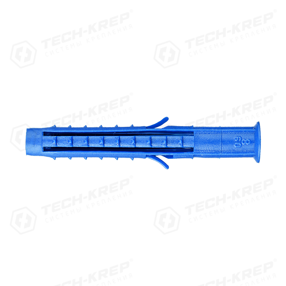 Tech-Krep Дюбель распорный Чапай 8х60 шипы+усы (синие) (500 шт) - пакет накл.