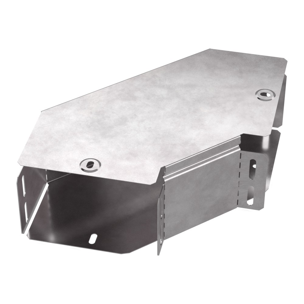 Промрукав Угол горизонтальный 90 градусов с крышкой Стандарт 150х100