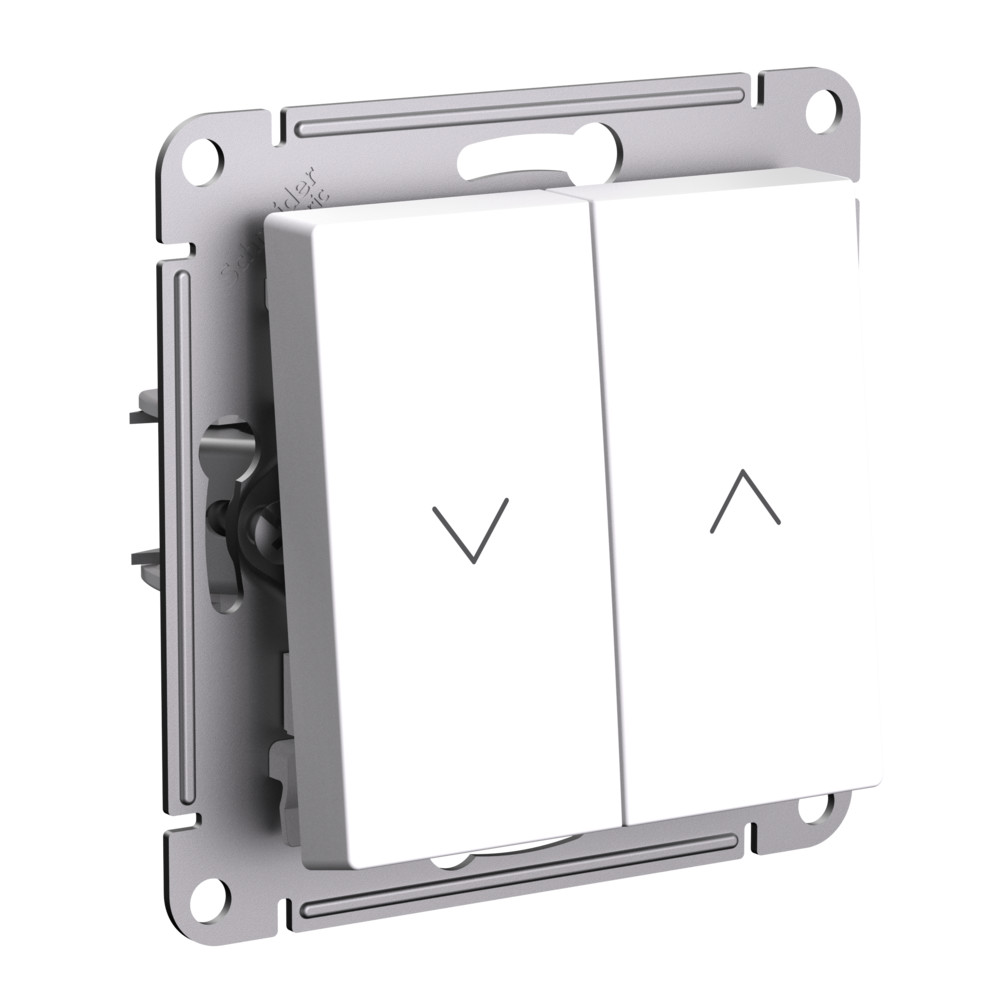 Systeme Electric AtlasDesign Лотос Выключатель 2-клавишный жалюзи, 10А, механизм