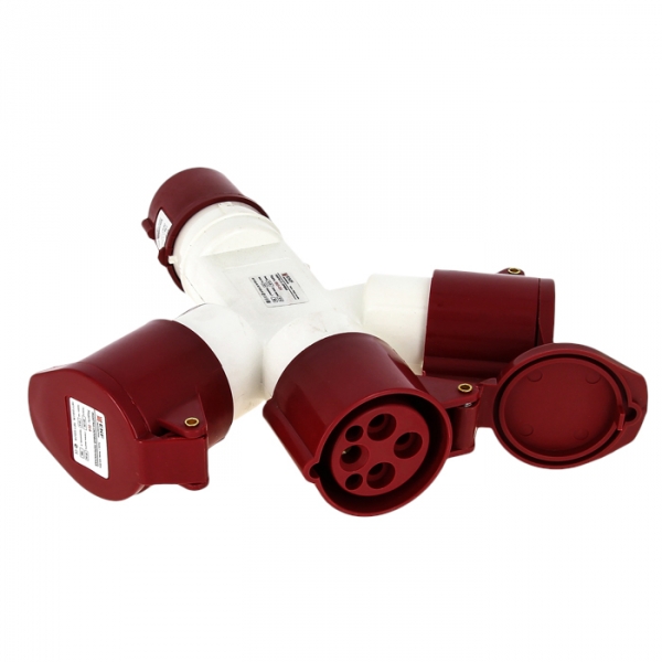 EKF PROxima Розетка трехлучевая 1013-4h 2Р+РЕ 16А 110В IP44
