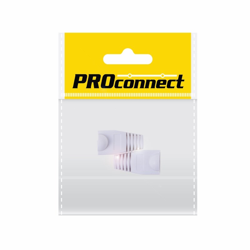 PROconnect Защитный колпачок PROconnect для штекера, 8Р8С (Rj-45), белый, 2 шт., пакет БОПП