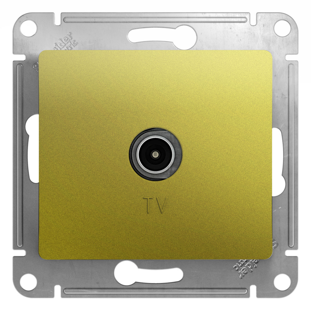SE Glossa Фисташковый Розетка TV проходная 4DB