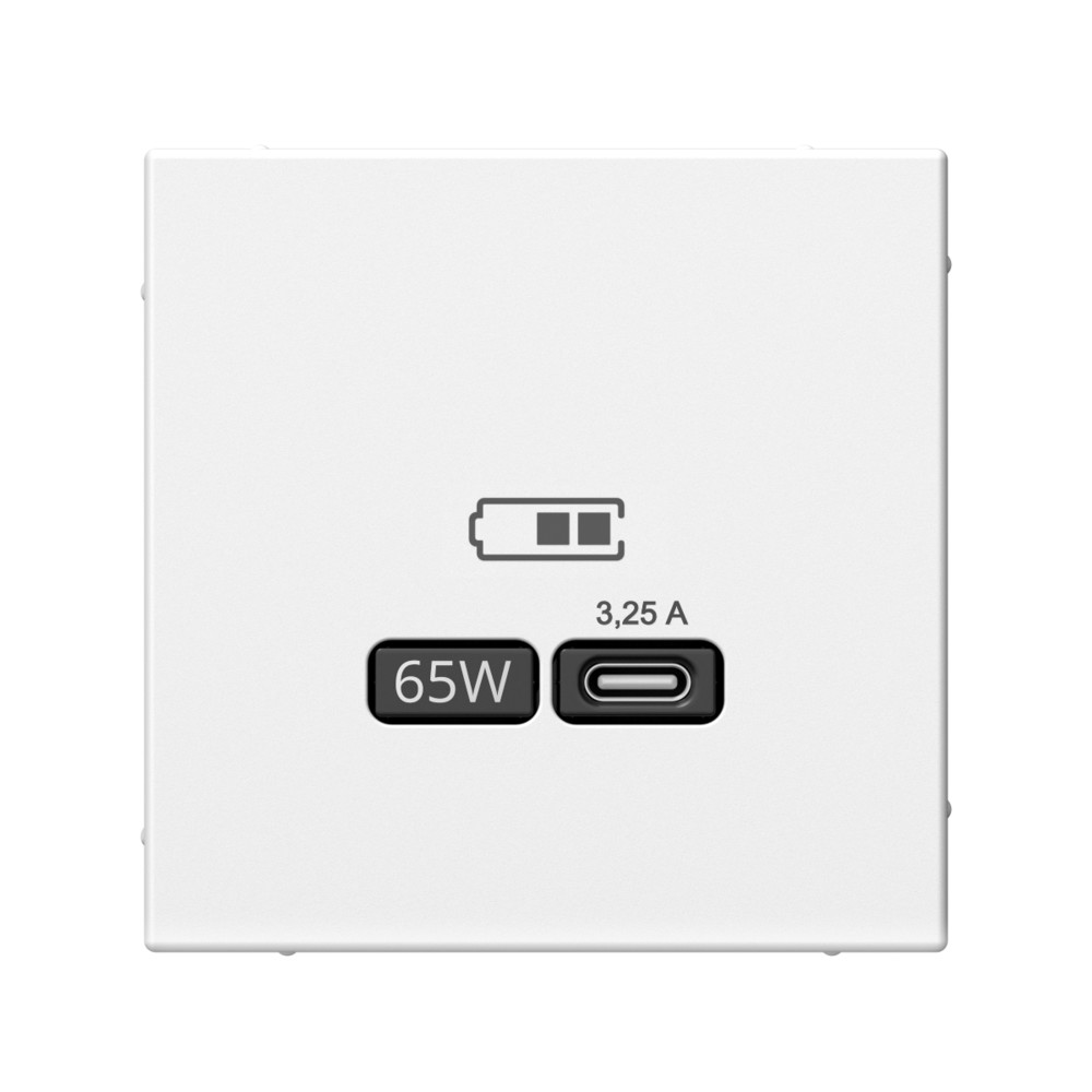 Systeme Electric ArtGallery Лотос USB Розетка тип-С 65Вт высокоскор.заряд. QC, PD, механизм
