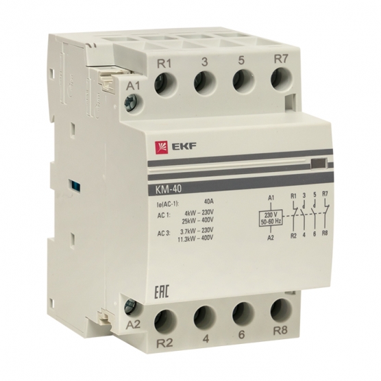 EKF PROxima Контактор модульный КМ 40А 2NО+2NC (3 мод.)