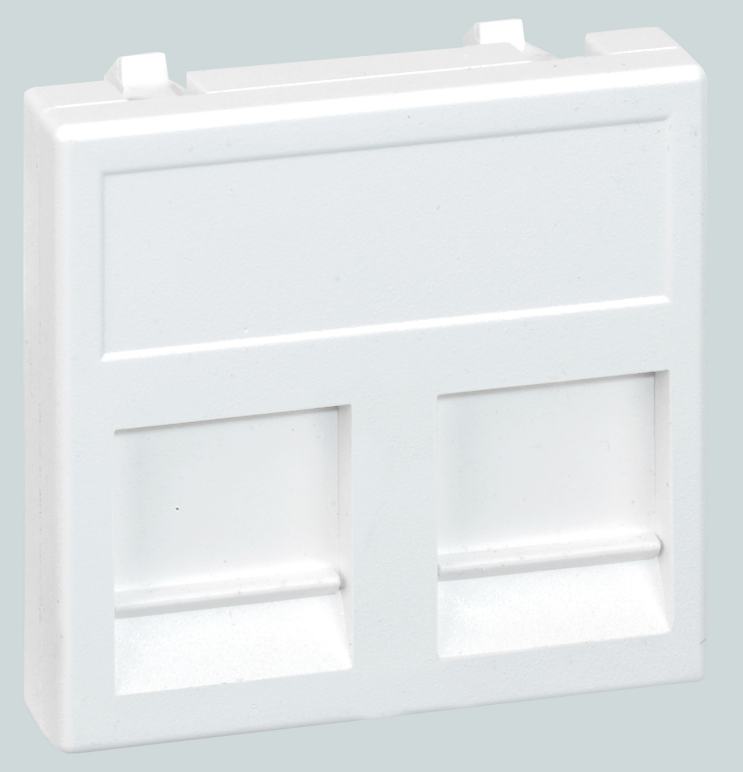 Simon Connect Адатер со шторками на 2 коннектора RJ45 SimonConnect, AMP(S110,SL110,SLt),Brand-Rex, 45х45мм