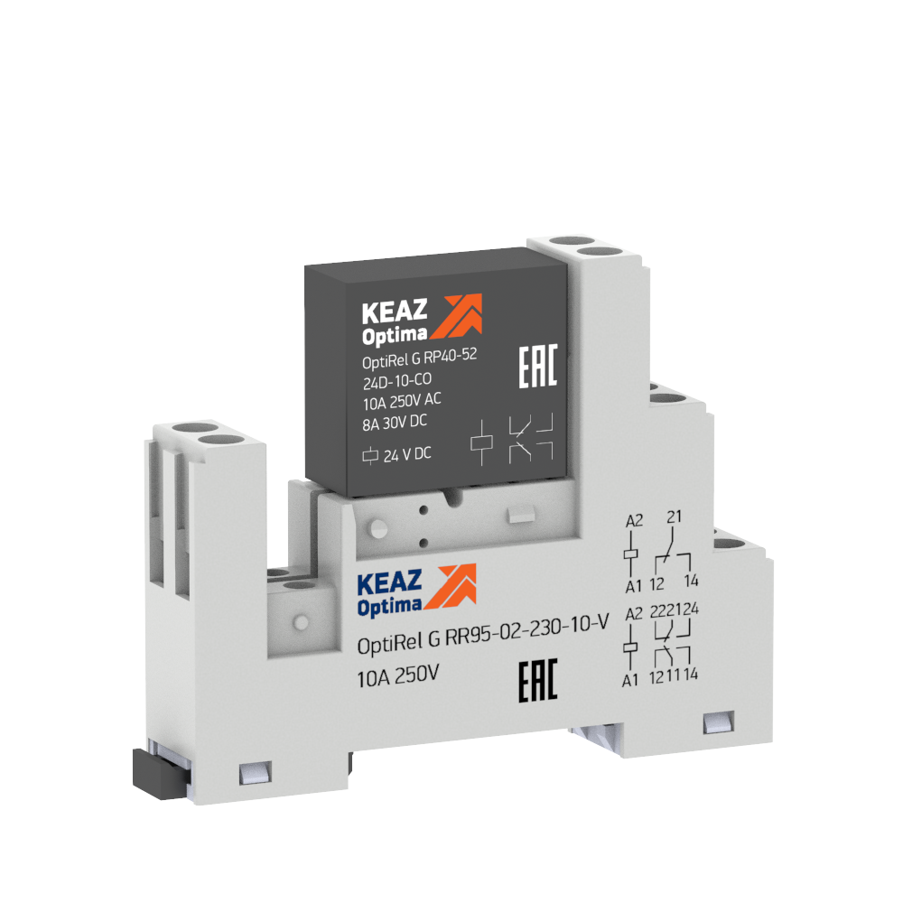 КЭАЗ Релейный модуль OptiRel G RM48-52-24D-10-V-CO-G