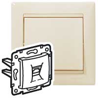 Legrand DIY Valena Слоновая кость Розетка 2xRJ11