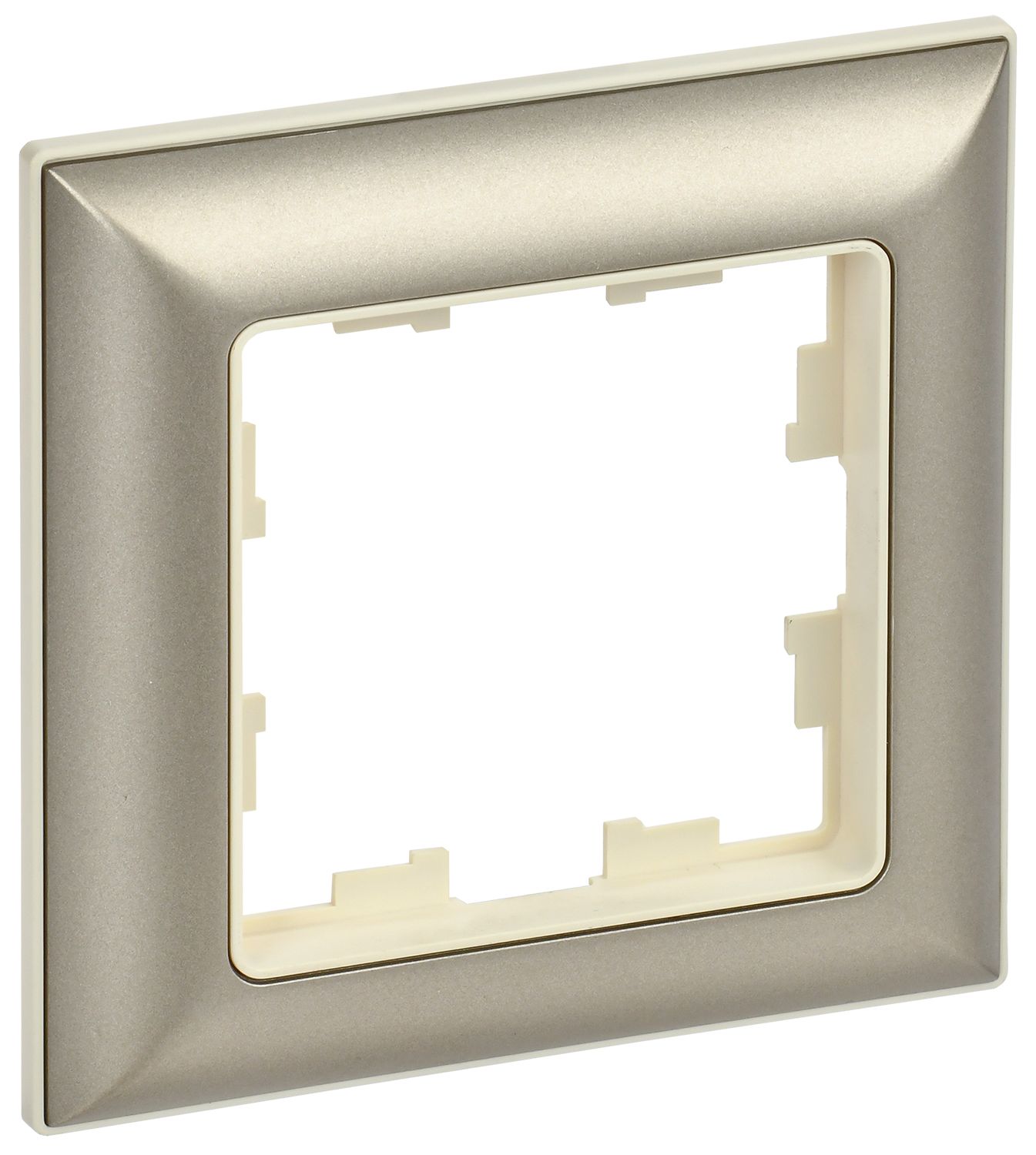IEK BRITE DECOR Шампань/беж 3D-форма Рамка 1-м РУ-1-Бр