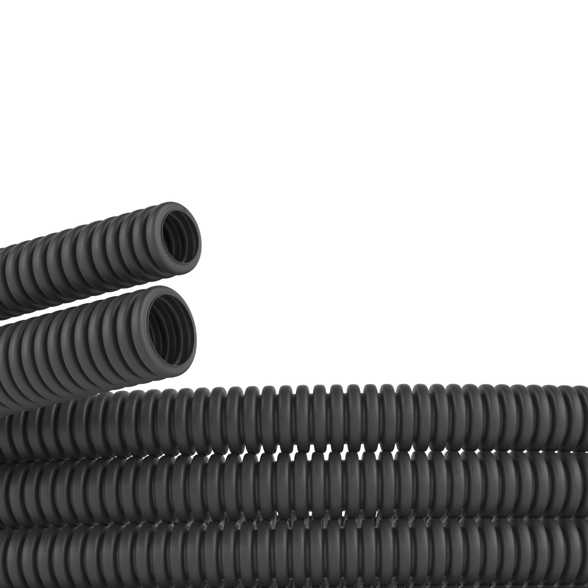 DKC Труба гофрированная ПНД легкая D=32mm (25m) черная