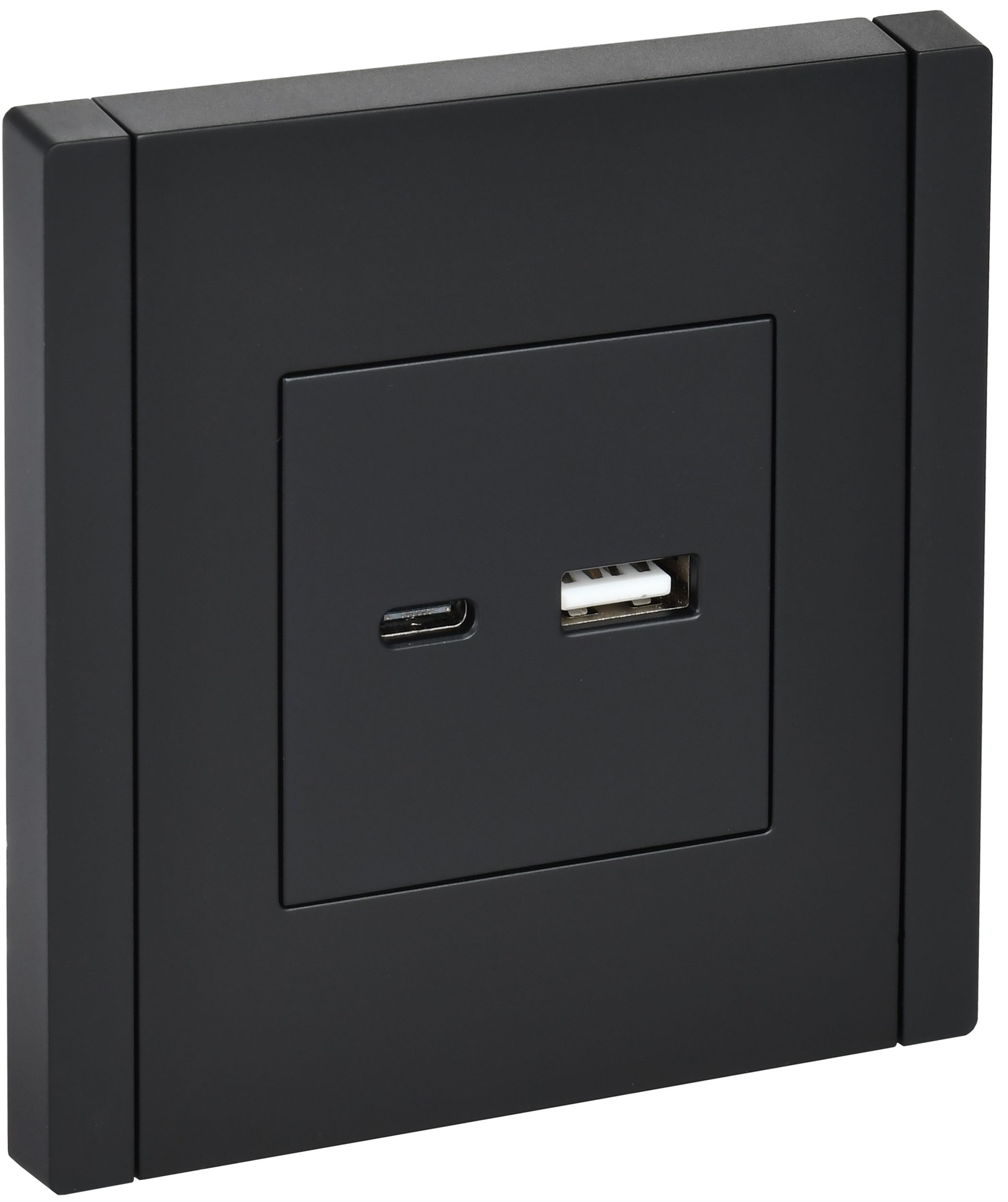 IEK FORTE&PIANO Черный Розетка USB A+C 3,1А FP150
