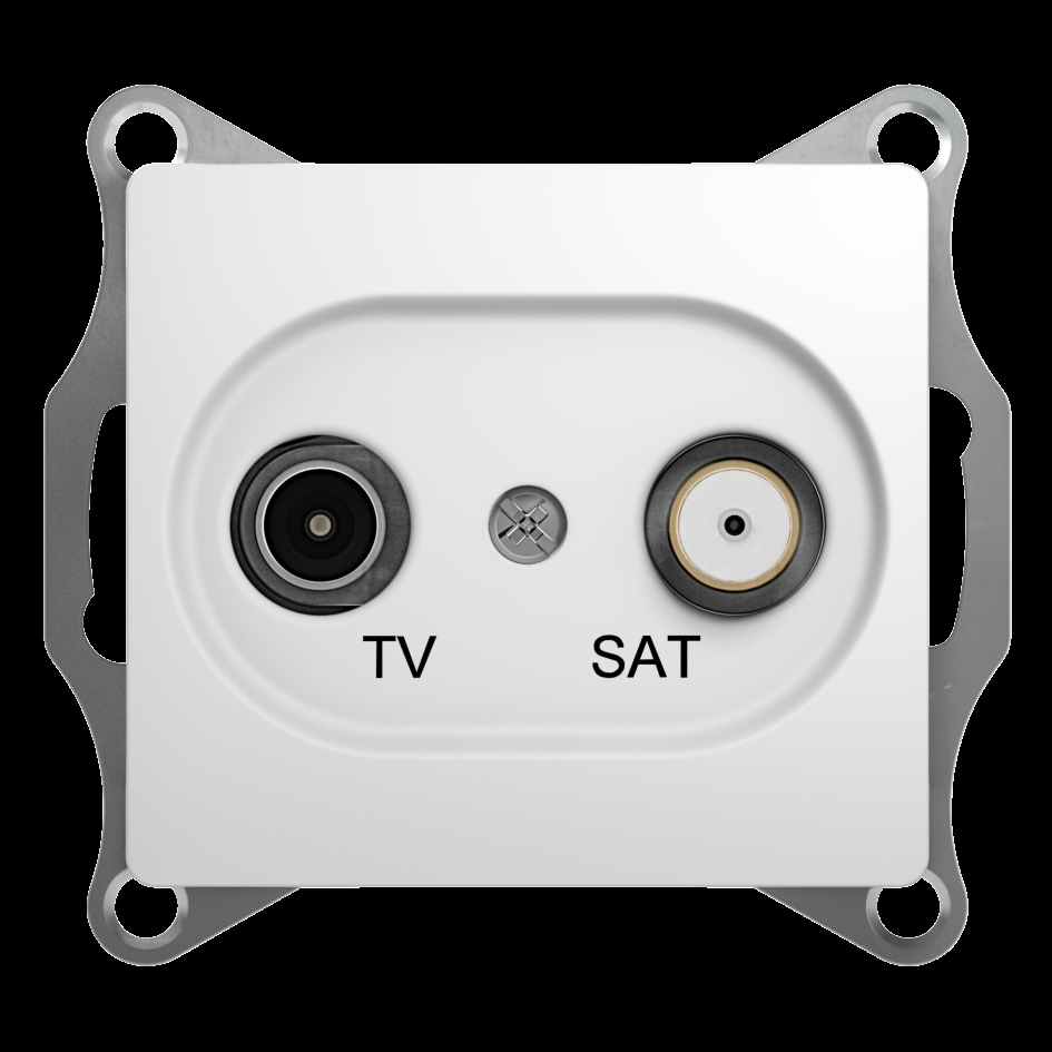 SE Glossa Бел Розетка TV-SAT оконечная 1DB