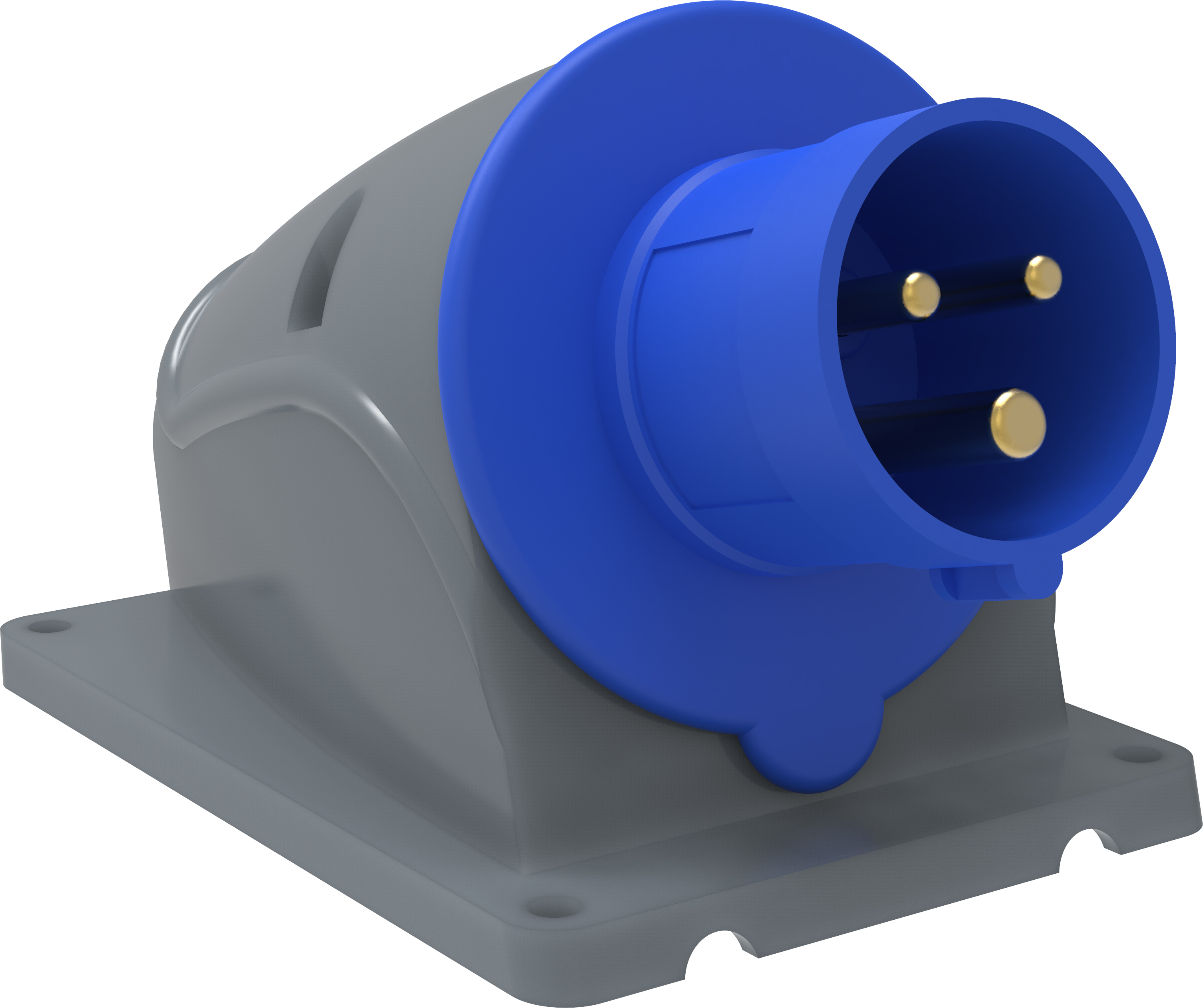 IEK Вилка стационарная ССИ-513 16А-6ч/200-250В 2Р+РЕ IP44 MAGNUM