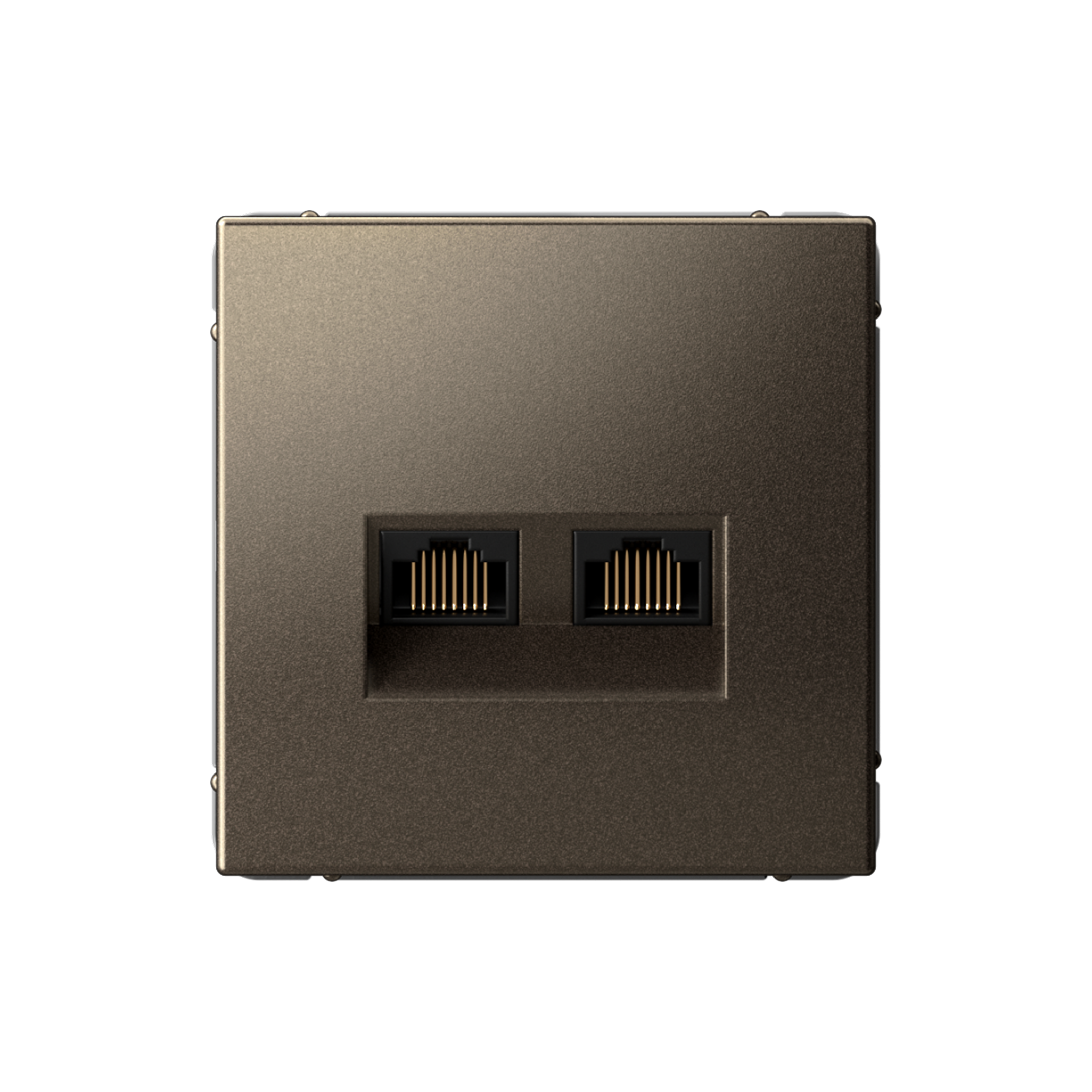 Systeme Electric ArtGallery Мокко Розетка двойная компьютерная RJ45+RJ45, кат. 5е, механизм