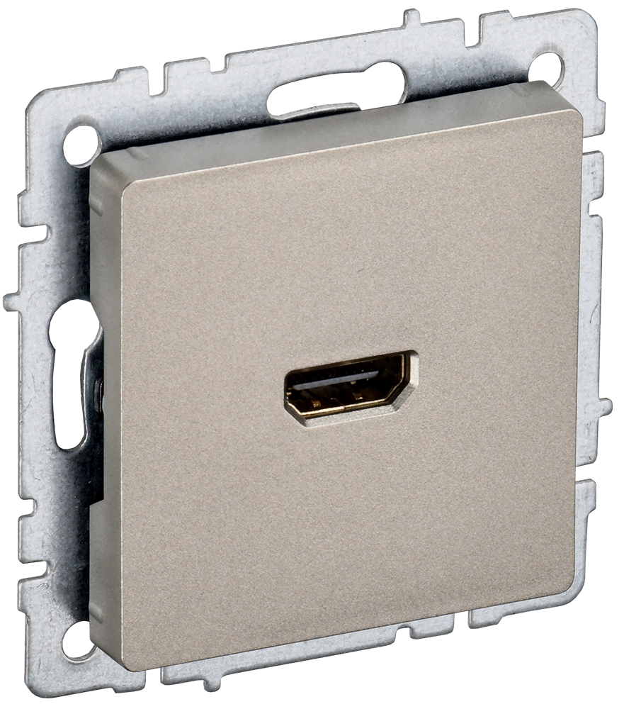 IEK BRITE Розетка HDMI РHDMI-0-БрШ шампань