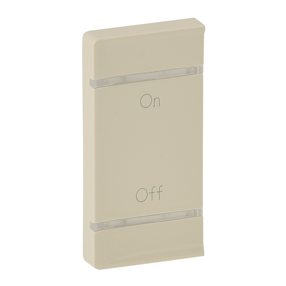 Legrand Valena LIFE Сл.кость MyHome Накладка для мех. BUS/SCS.С сим-м "On-Off".1 модуль.Уст. слева