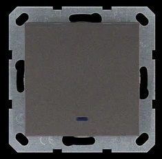 Jasmart G Мокко Выключатель 1-кл с подсветкой 10A 250V~