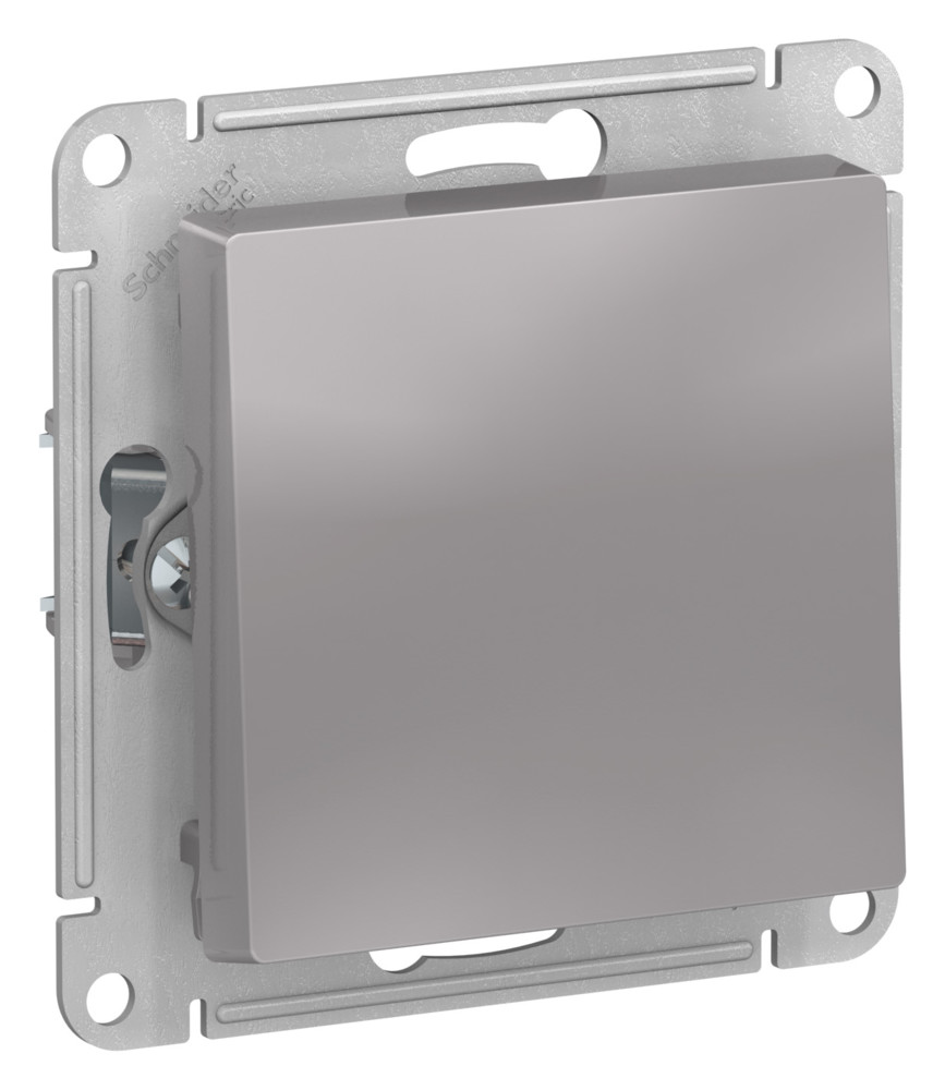 Systeme Electric AtlasDesign Алюминий Выключатель 1-клавишный 2-полюсный, 10А, механизм