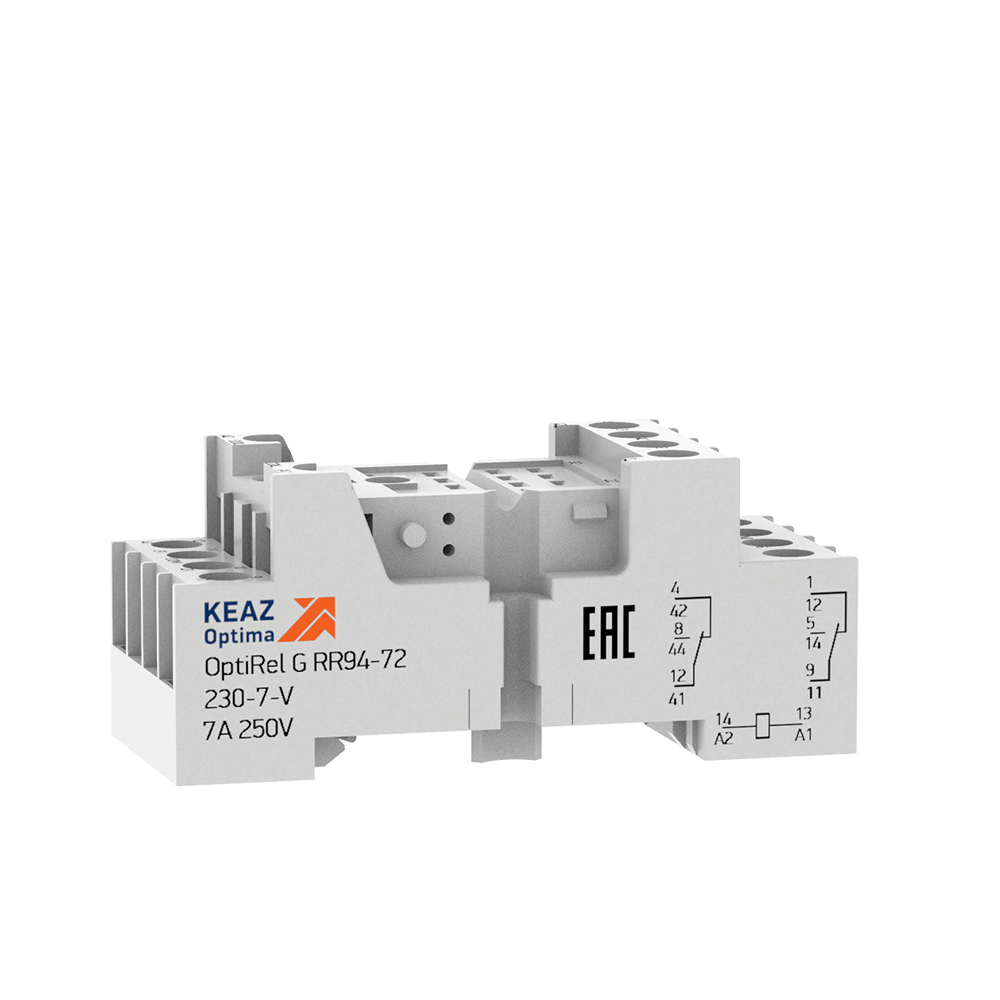 КЭАЗ Розетка для реле OptiRel G RR94-72-230-7-V