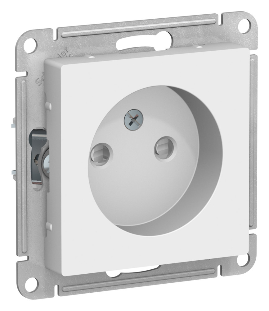 Systeme Electric AtlasDesign Лотос Розетка б/з со шторками, 16А, механизм