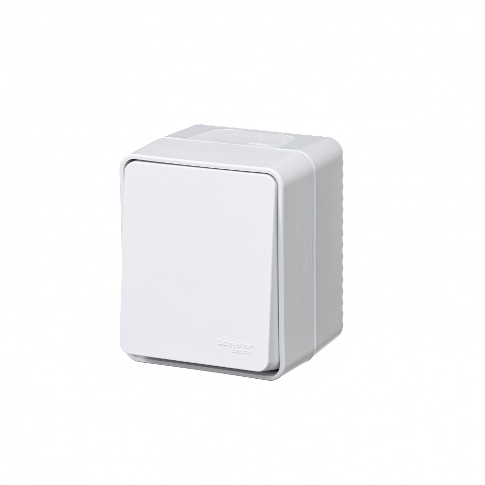 SE AtlasDesign Profi54 Наруж Белый Выключатель 1-клавишный 10 АХ IP54