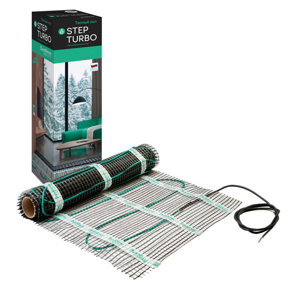 Systeme Electric STEP TURBO Мат нагревательный STM200015, 200 Вт/м2, 300 Вт, 1,5 м2
