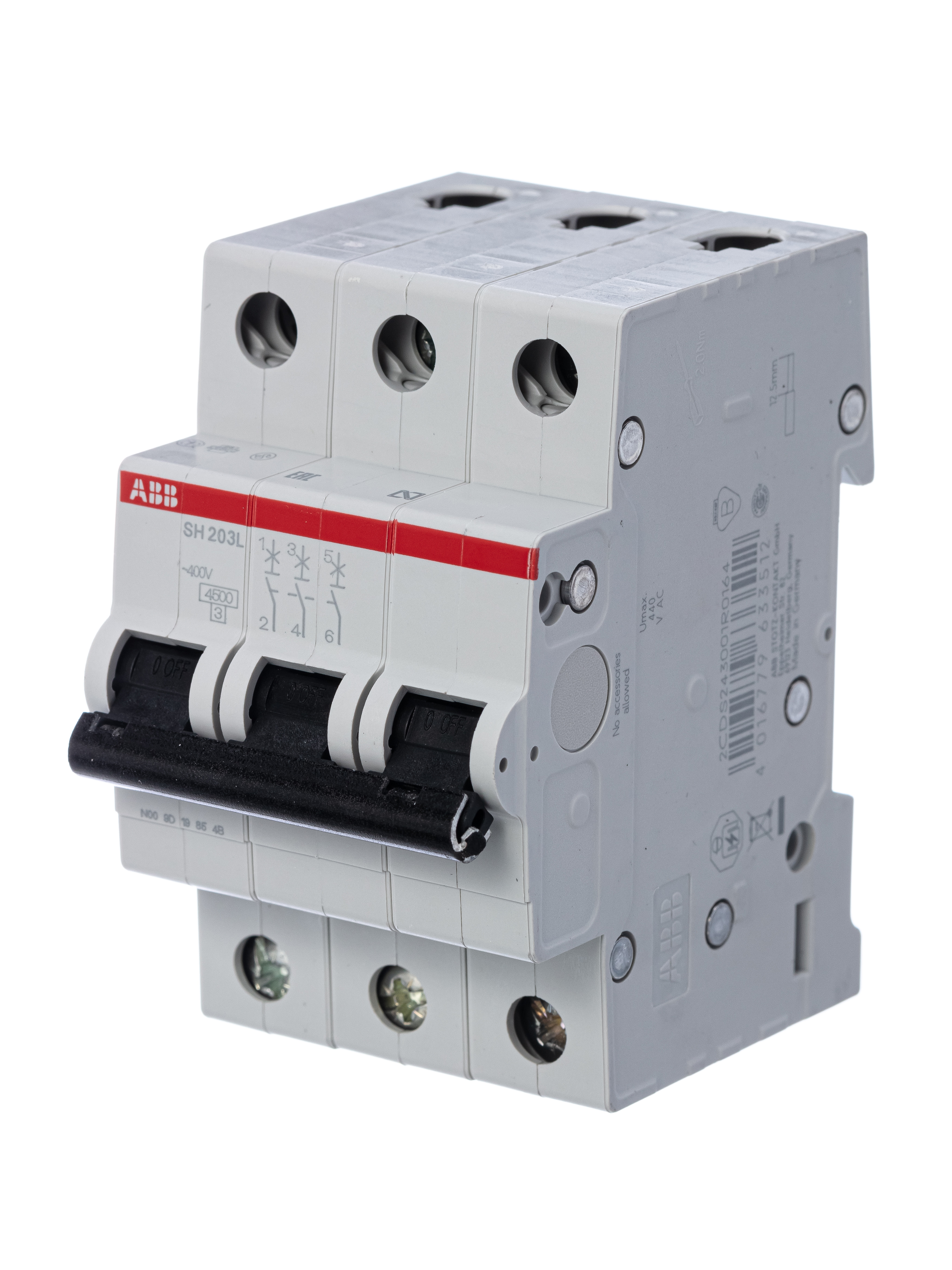 ABB Выключатель автоматический 3-полюсной SH203L B32