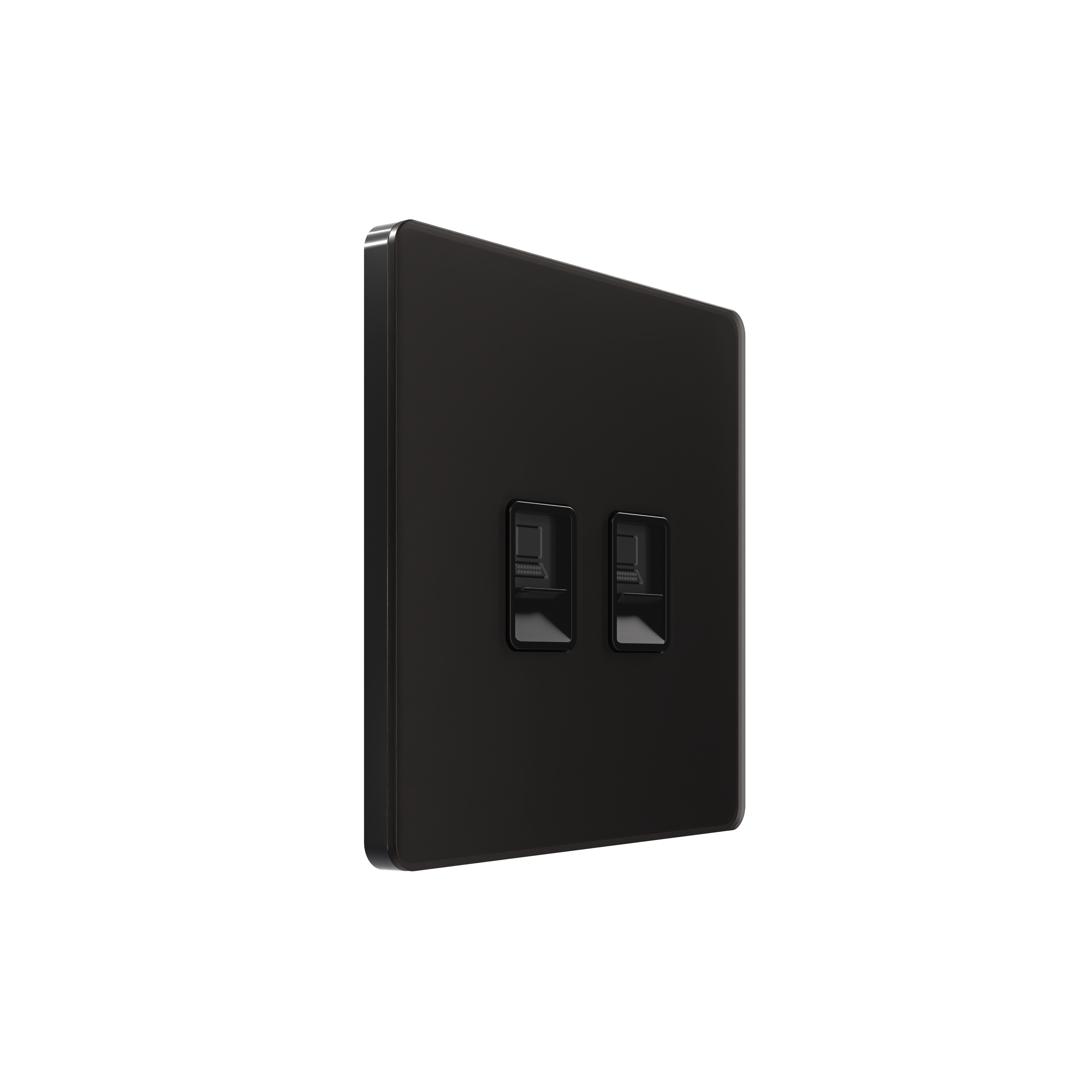 Systeme Electric Systeme Infinity Полярная ночь Розетка информационная RJ-45 кат.5e 2-я